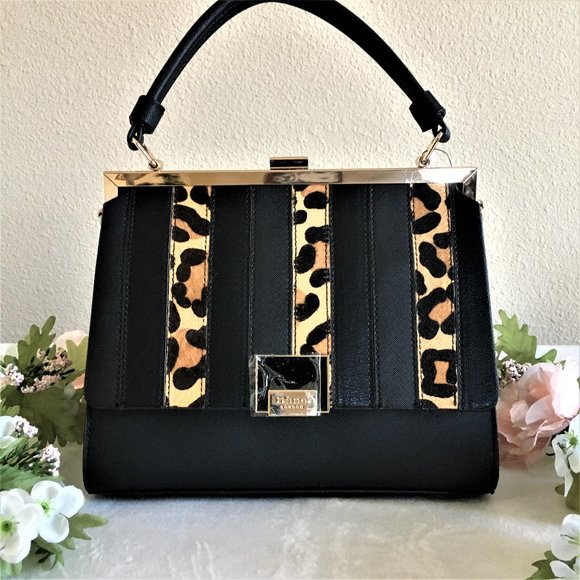 Dune London Handbags - Dune London Leopard Crossbody Satchel Purs…